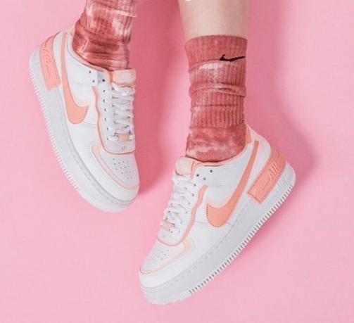 Nike Air Force 1 Shadow 蜜桃色 - SENCO