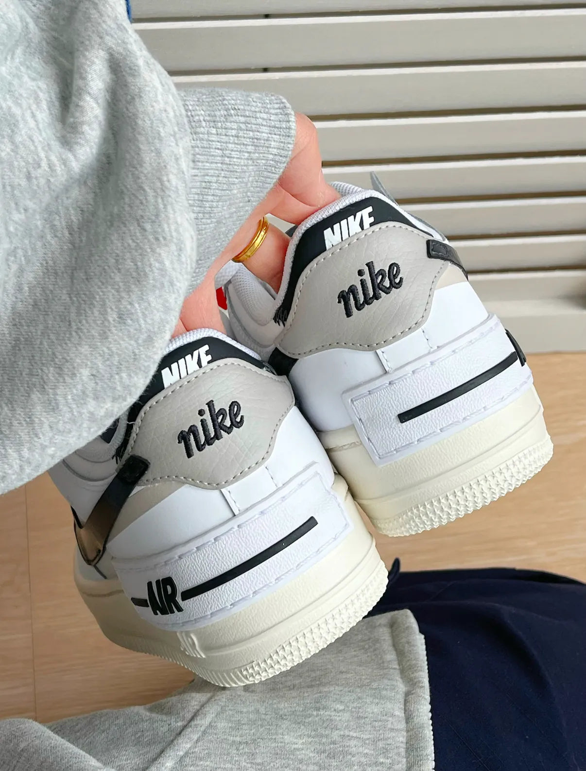 Nike Air Force 1 Low Shadow White Off Noir - HADNES