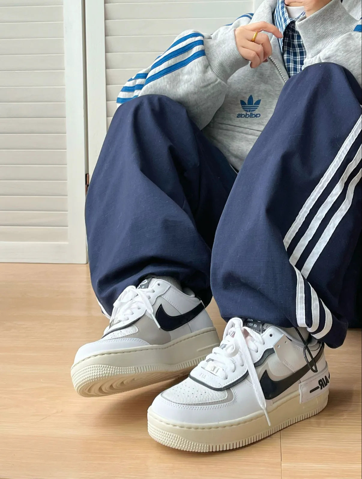 Nike Air Force 1 Low Shadow White Off Noir - HADNES