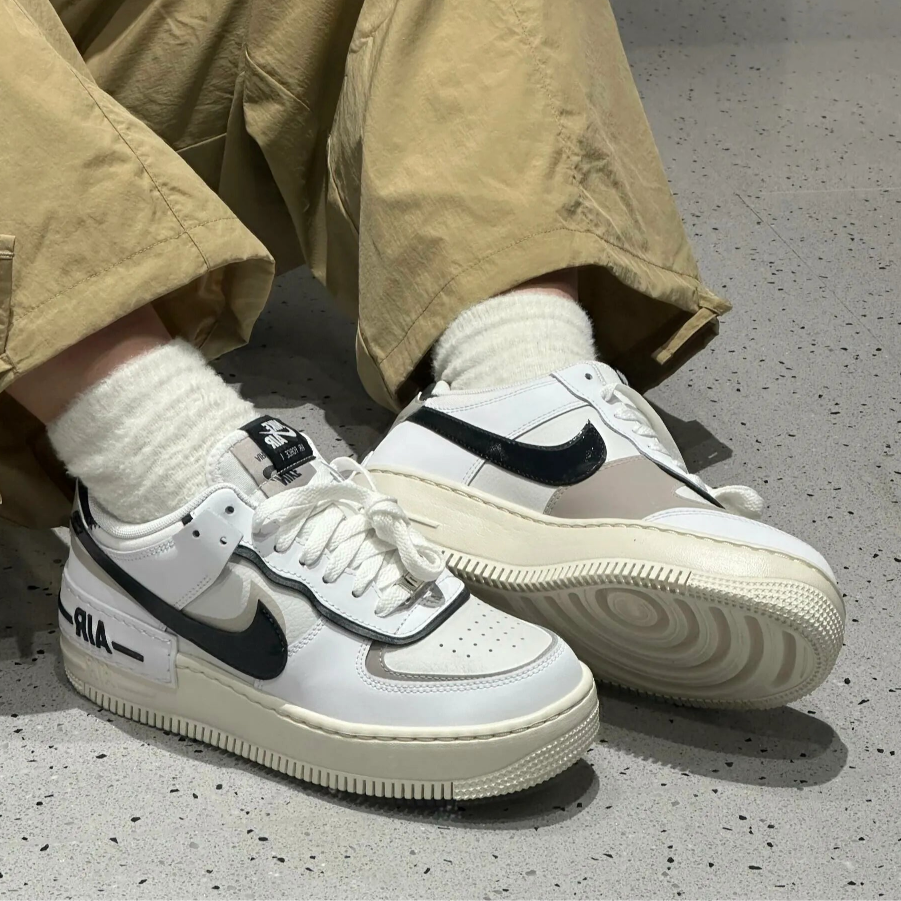 Nike Air Force 1 Low Shadow White Off Noir - HADNES
