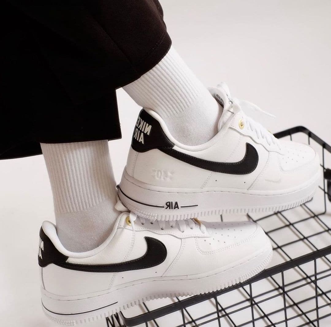 40週年 - Nike Air Force 1 07 LV8 White Black - HADNUS