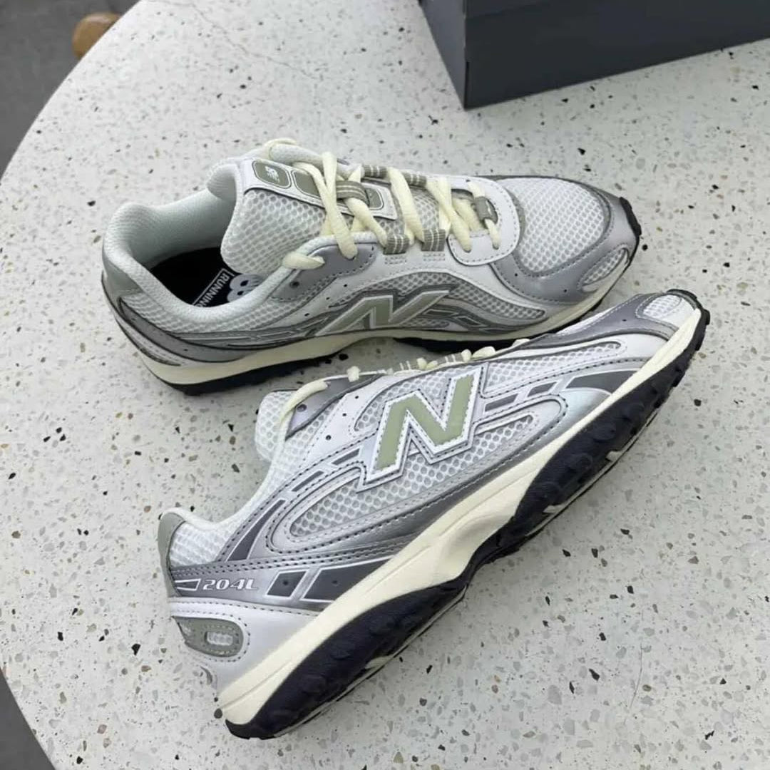 MIUMIU復古平替新系列💖New Balance 204L Silver Metallic Green
