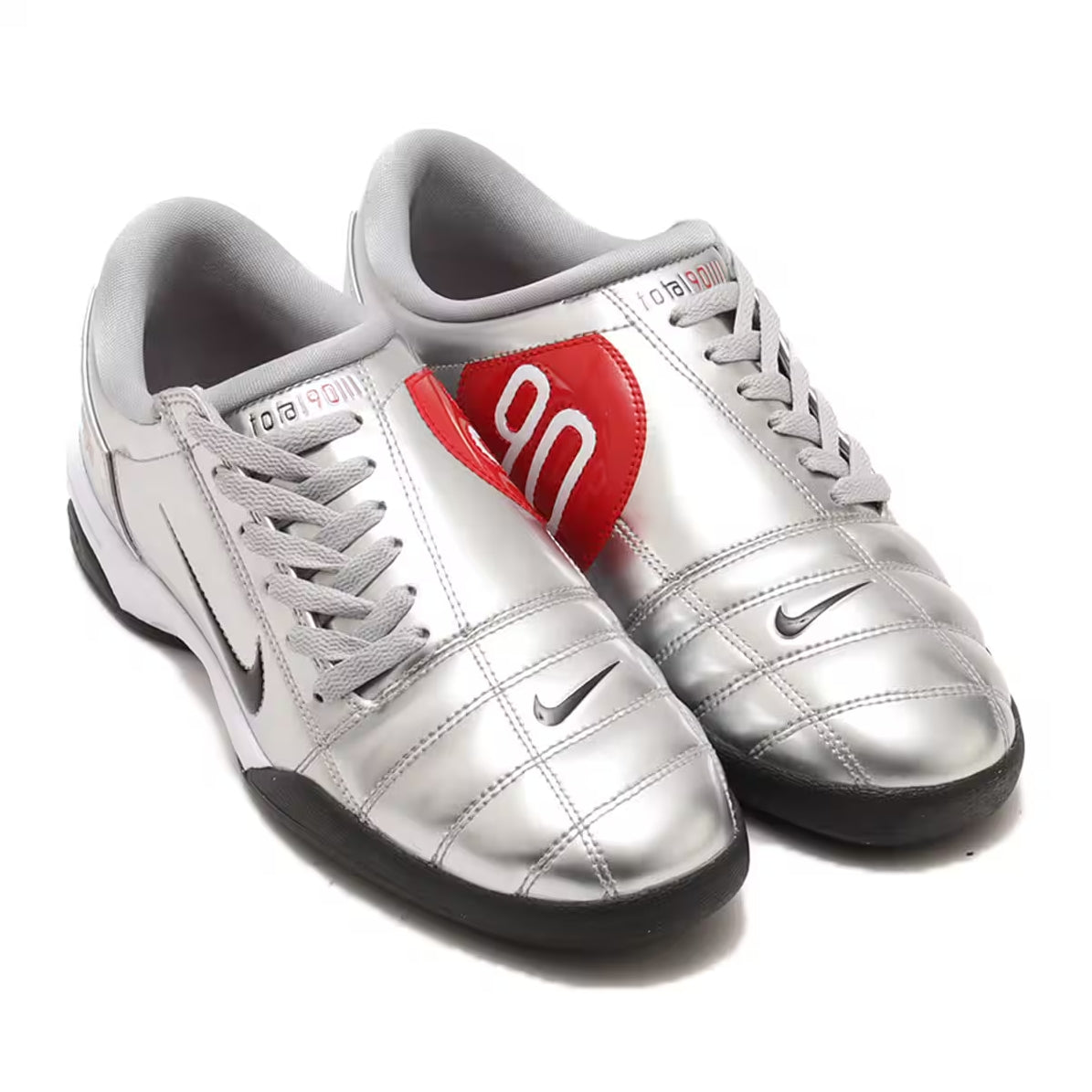NIKE T90 SP METALLIC SILVER/BLACK-UNIVERSITY RED HJ9351-002 - SENCO