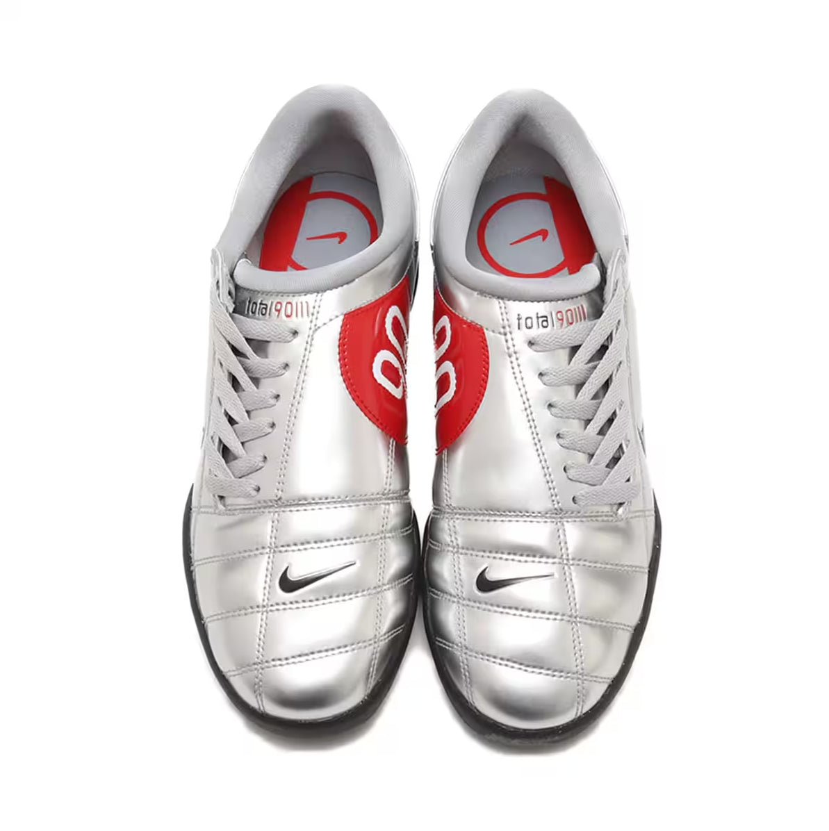 NIKE T90 SP METALLIC SILVER/BLACK-UNIVERSITY RED HJ9351-002 - SENCO