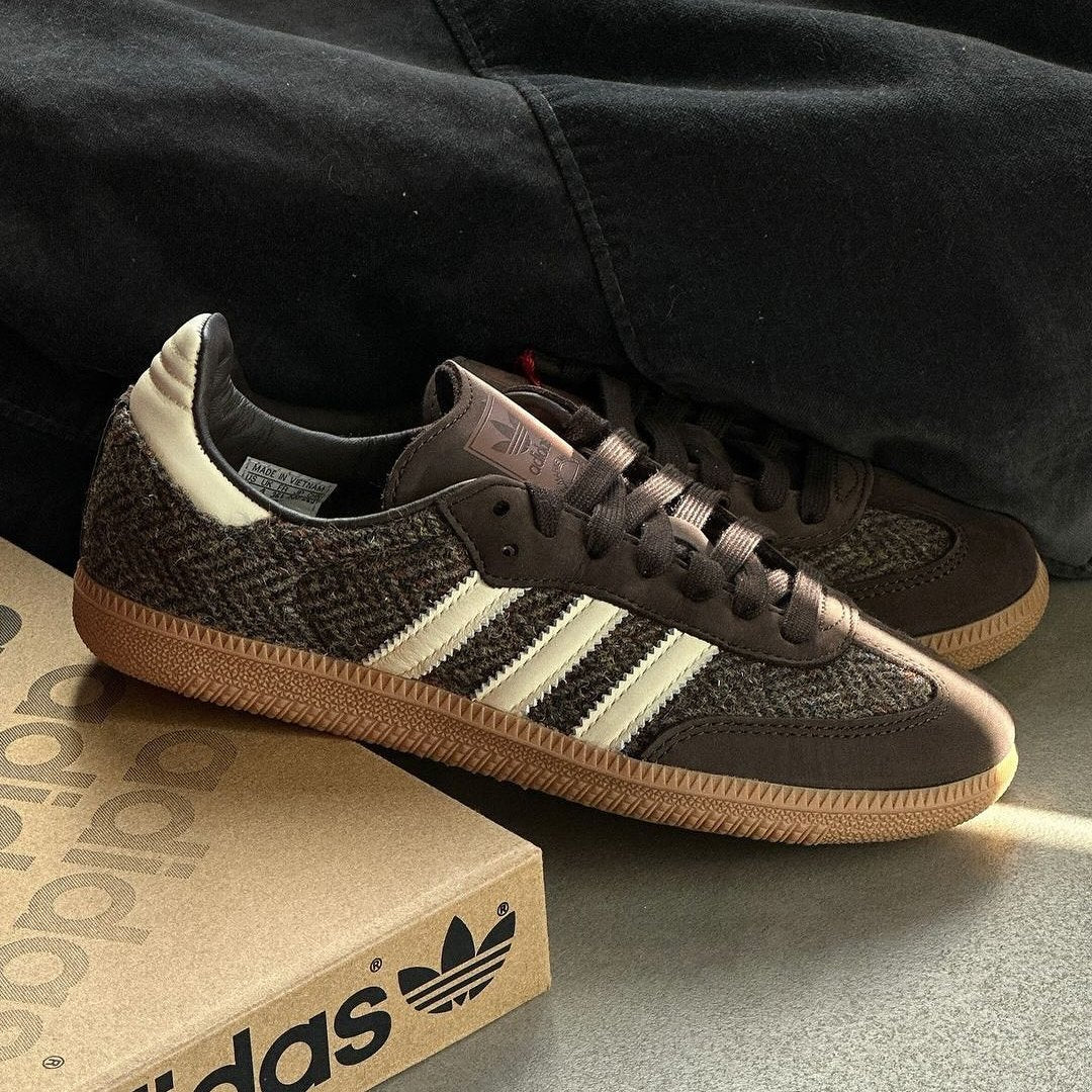 國外斷貨款⚡️ Adidas Samba og Darkbrown 編織啡棕色