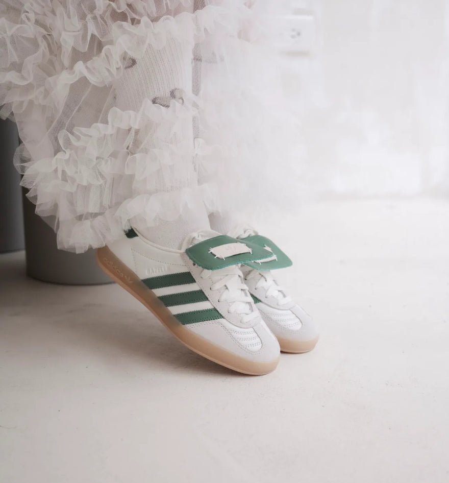 ADIDAS FOOT INDUSTRY X GAZELLE INDOOR WHITE GREEN - HADNUS