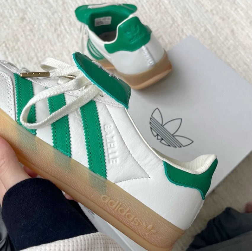 ADIDAS FOOT INDUSTRY X GAZELLE INDOOR WHITE GREEN - HADNUS