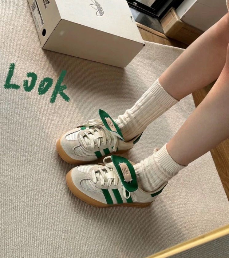 ADIDAS FOOT INDUSTRY X GAZELLE INDOOR WHITE GREEN - HADNUS