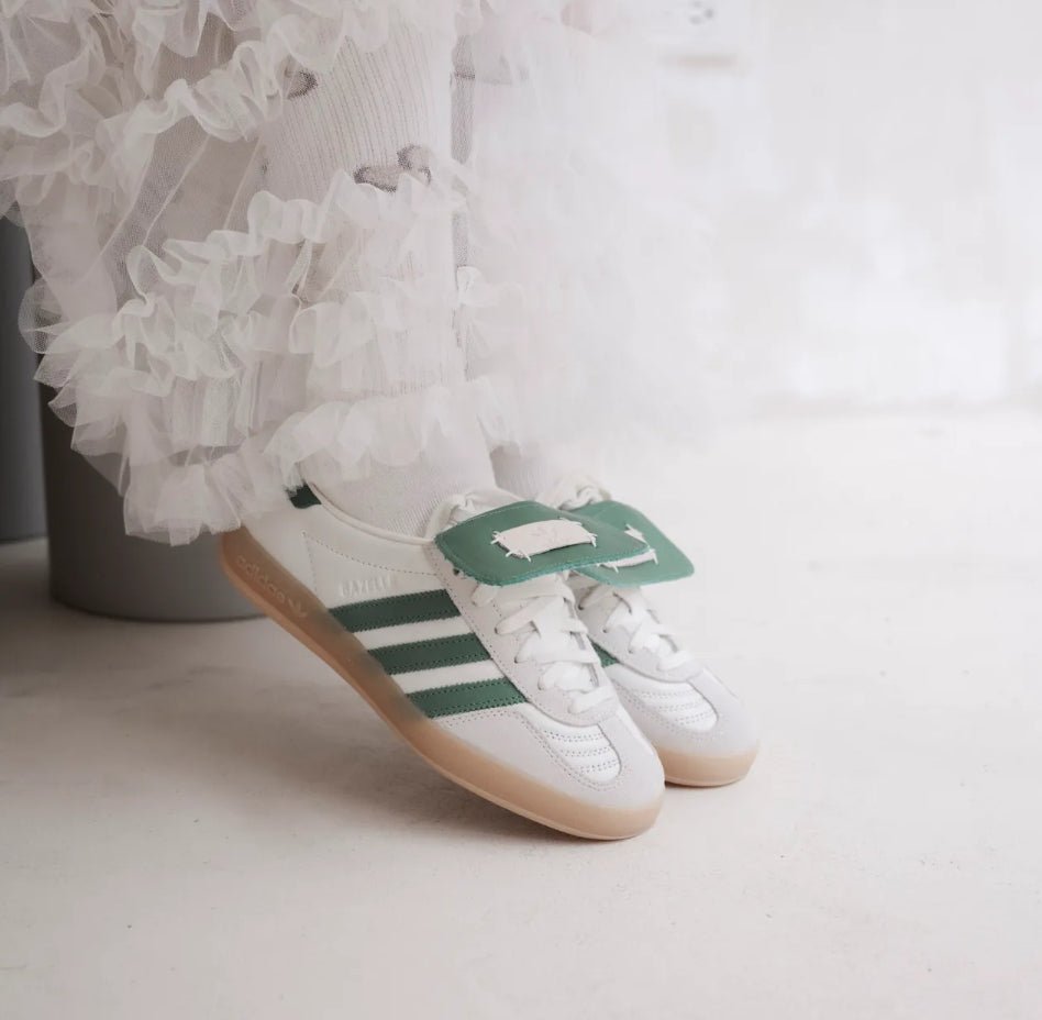 ADIDAS FOOT INDUSTRY X GAZELLE INDOOR WHITE GREEN - HADNUS