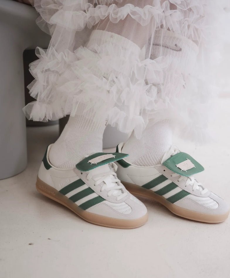 ADIDAS FOOT INDUSTRY X GAZELLE INDOOR WHITE GREEN - HADNUS