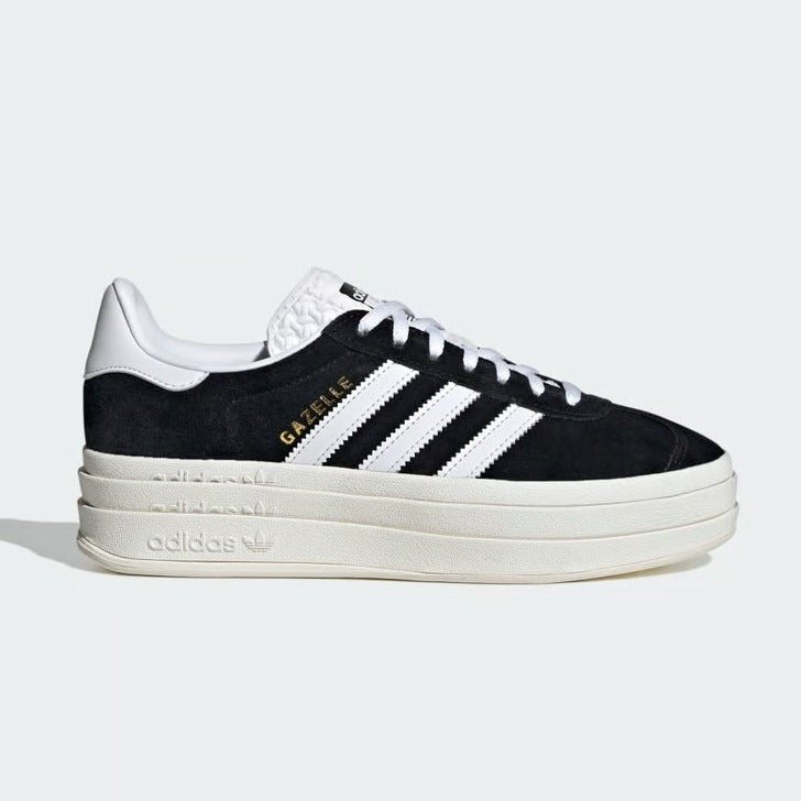 Adidas Gazelle Bold Core Black White - HADNUS