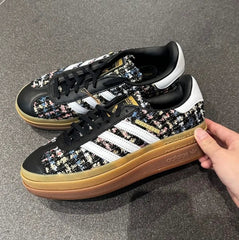 [厚底] Adidas Gazelle Bold 小香風毛呢 JP5672 - HADNES