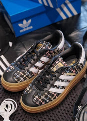 [厚底] Adidas Gazelle Bold 小香風毛呢 JP5672 - HADNES