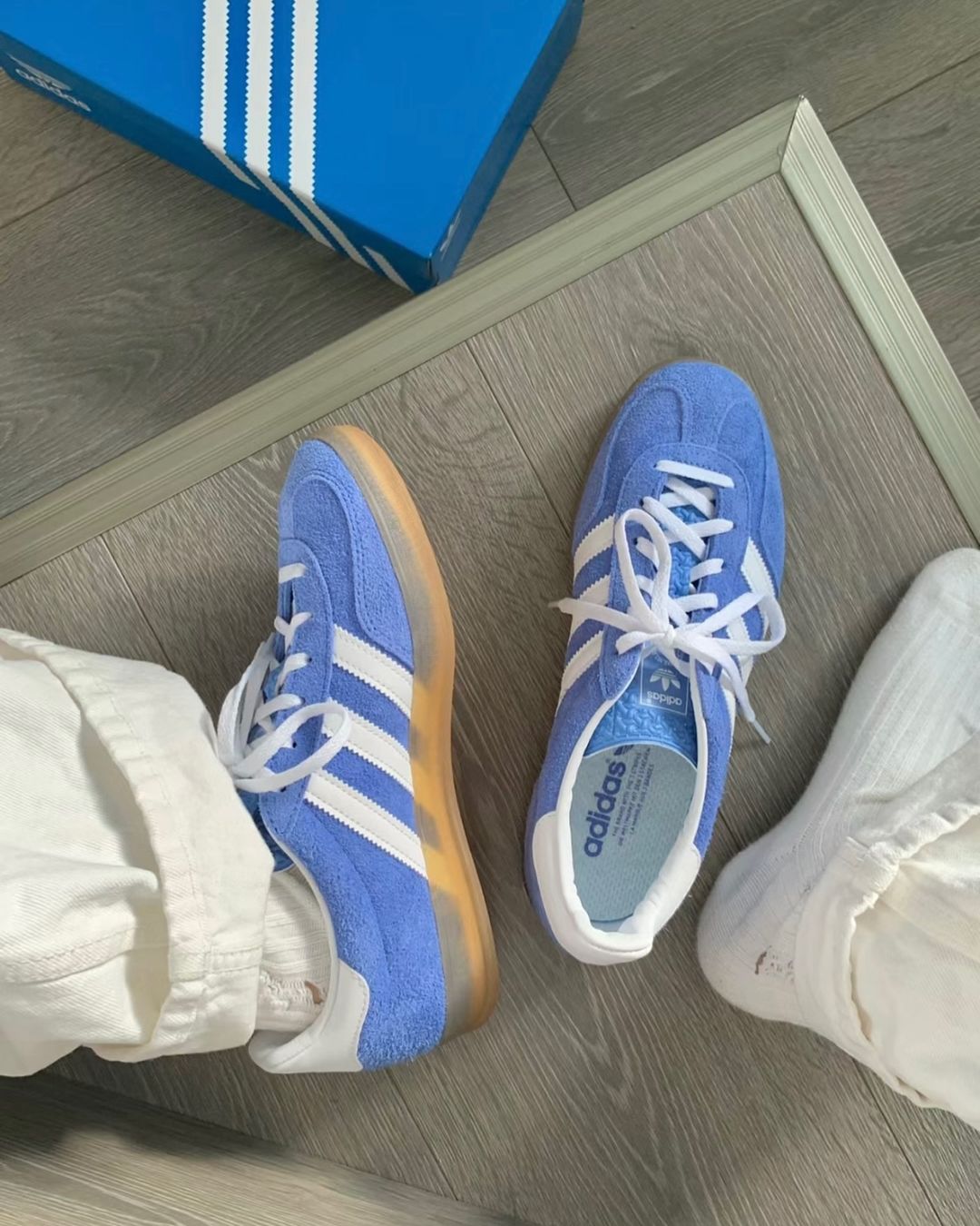 Adidas Gazelle Indoor Blue Fusion Gum - HADNUS