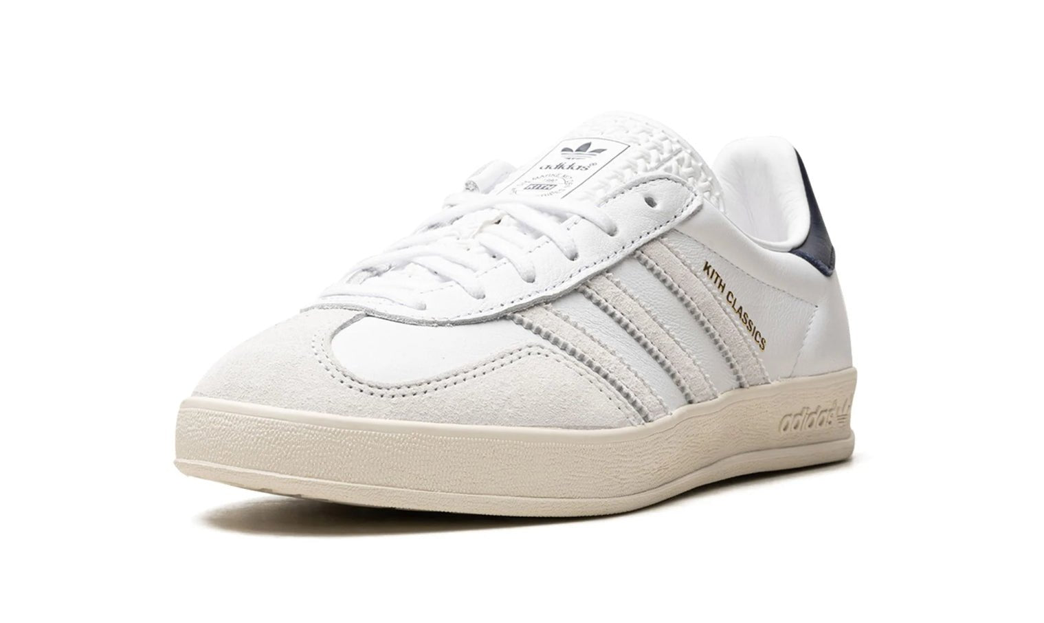 Adidas Gazelle Indoor Kith Classics White Navy - HADNUS