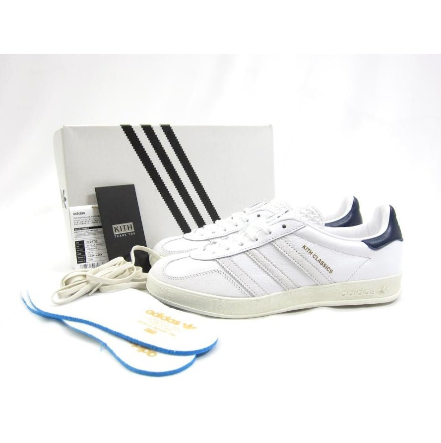 Adidas Gazelle Indoor Kith Classics White Navy - HADNUS