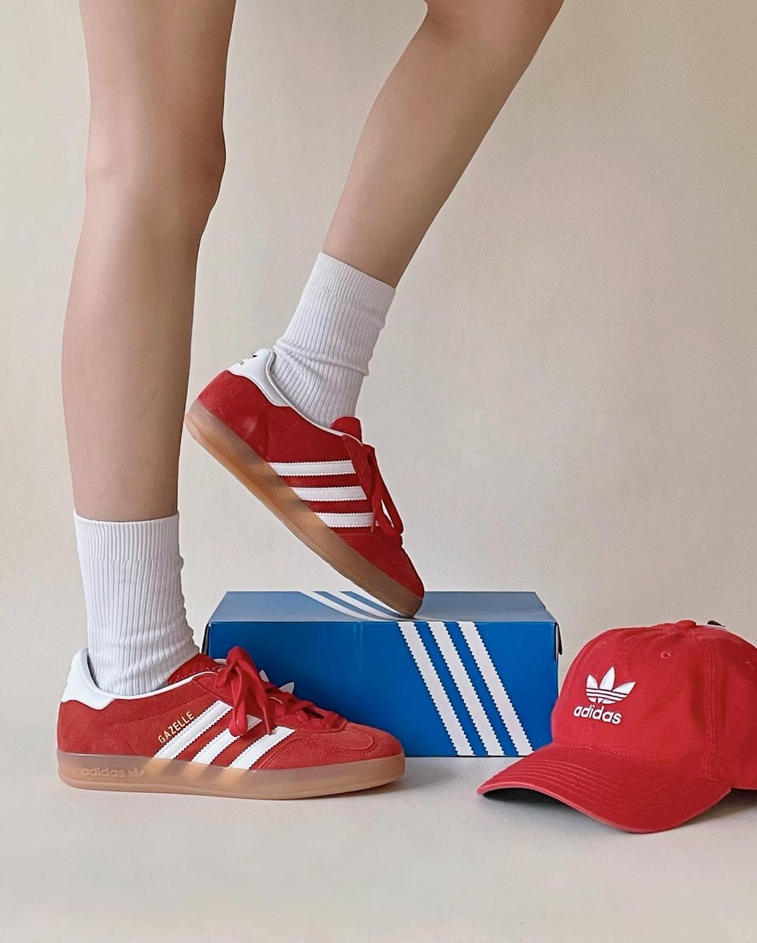 Adidas Gazelle Indoor Scarlet - HADNUS