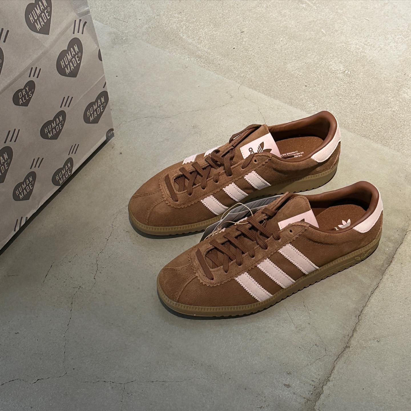 ADIDAS ORIGINALS BERMUDA 粉棕 - HADNUS