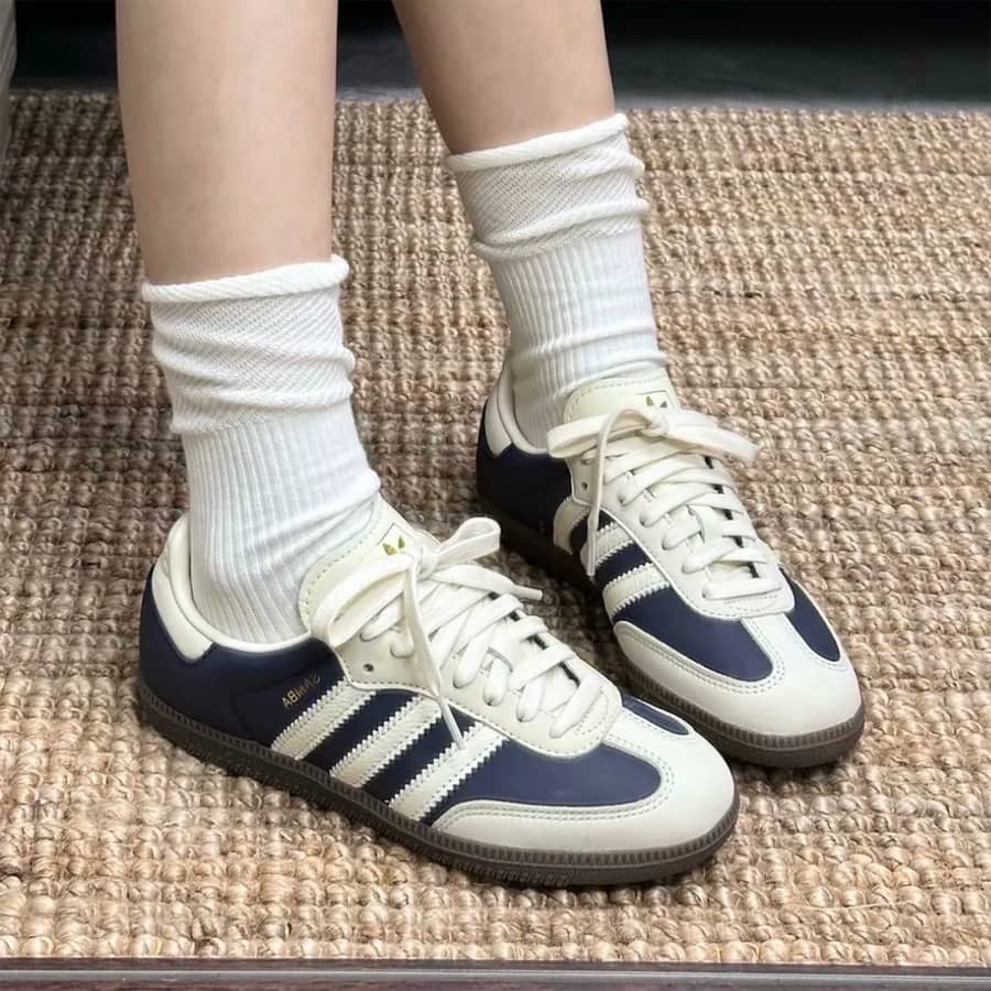 Adidas Originals Samba 奶白海軍藍 - HADNES