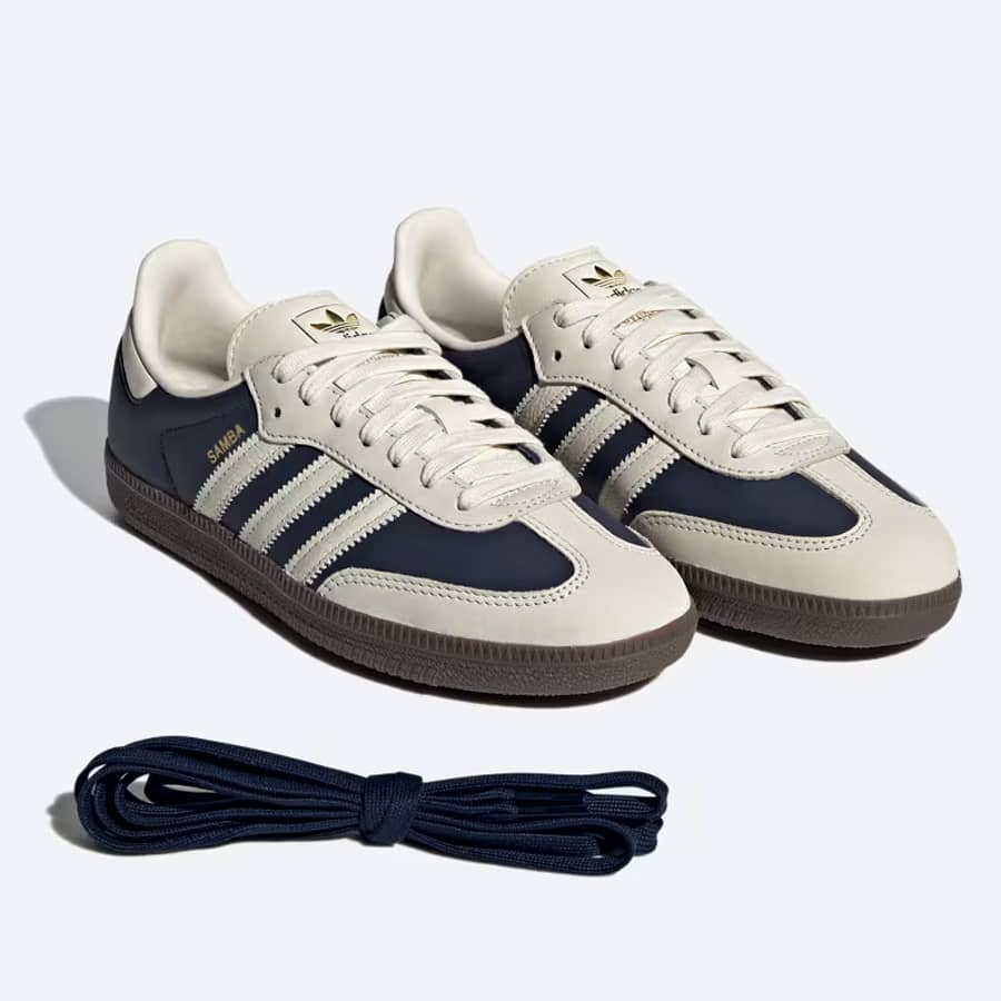 Adidas Originals Samba 奶白海軍藍 - HADNES