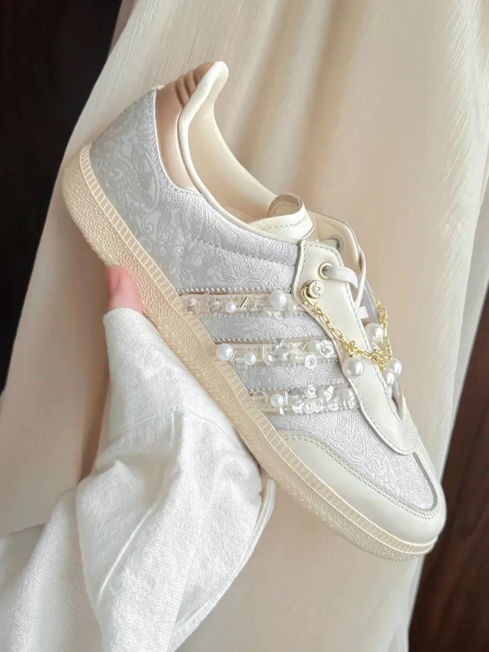 【宋雨琦代言同款】Adidas Originals Samba OG 珍珠香檳 - HADNES