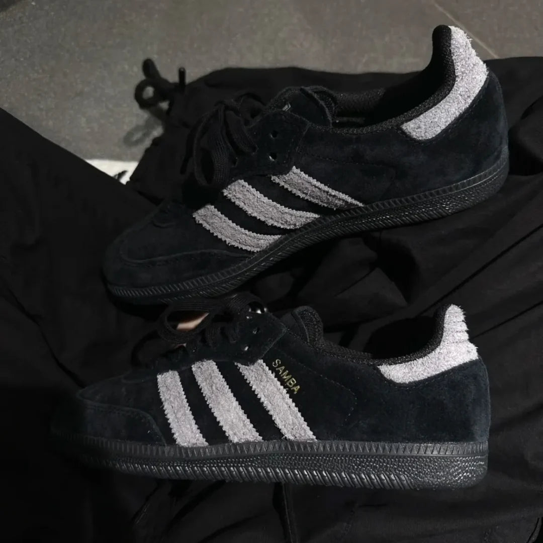 ADIDAS SAMBA ADV 黑灰 - HADNES