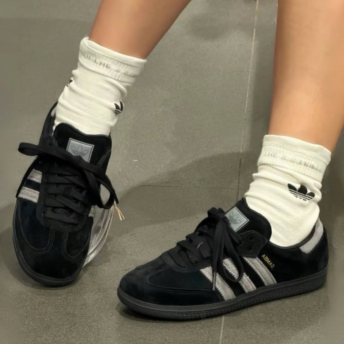 ADIDAS SAMBA ADV 黑灰 - HADNES