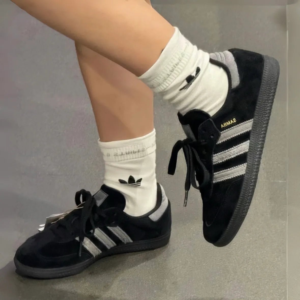 ADIDAS SAMBA ADV 黑灰 - HADNES