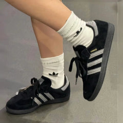 ADIDAS SAMBA ADV 黑灰 - HADNES