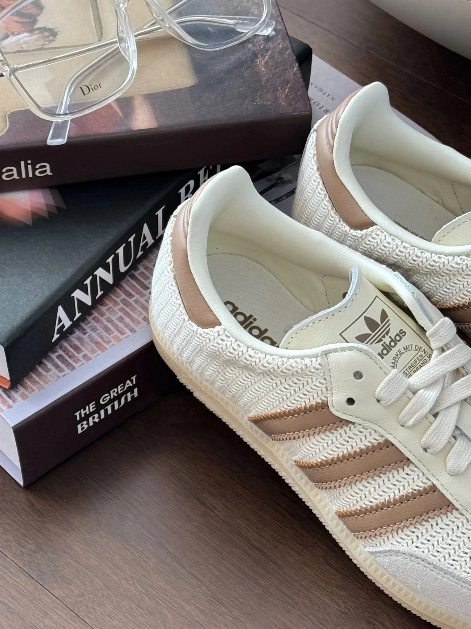 【日本限定】ADIDAS SAMBA OG 編織榛果奶油 - HADNES
