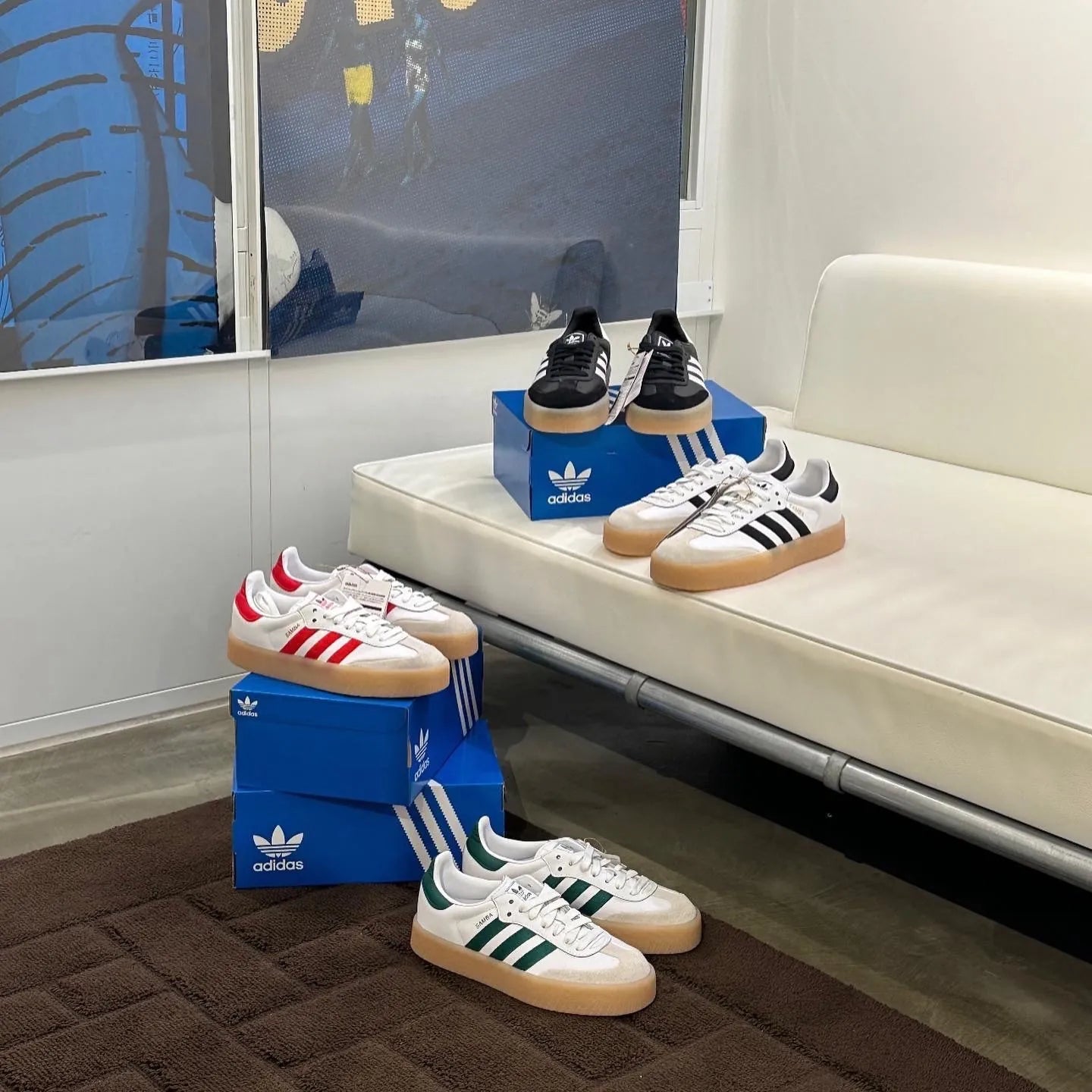 Adidas Sambae White ＆ Black Gum - HADNUS