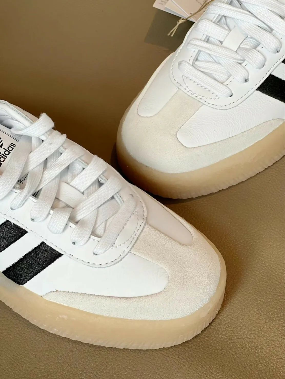 Adidas Sambae White ＆ Black Gum - HADNUS