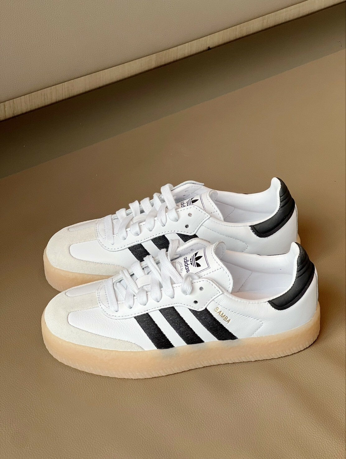 Adidas Sambae White ＆ Black Gum - HADNUS