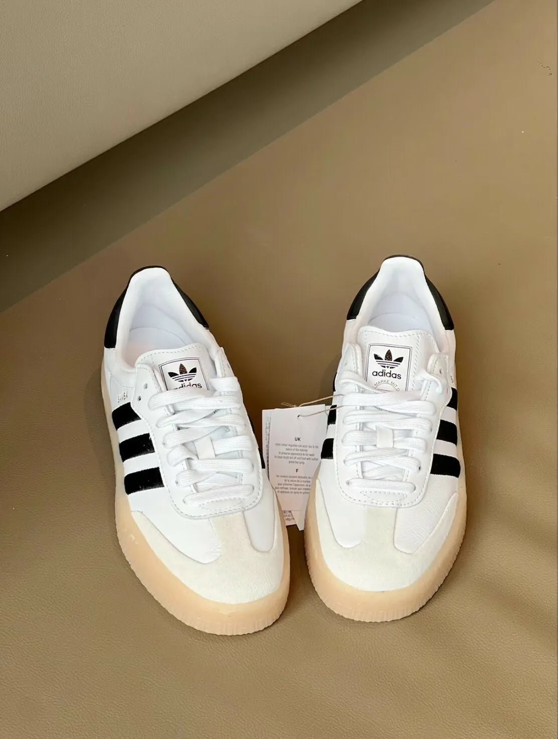 Adidas Sambae White ＆ Black Gum - HADNUS