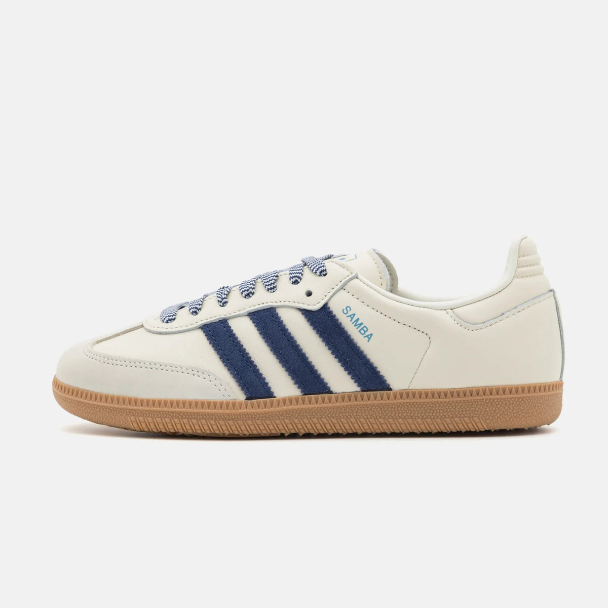 Adidas Wmns Samba OG Off White Dark Blue - HADNES