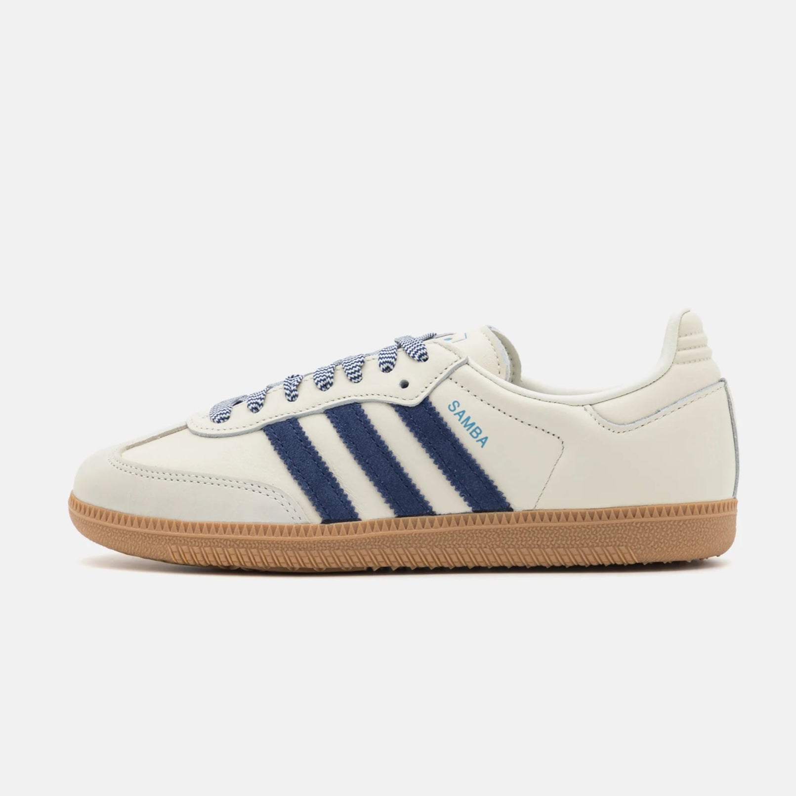 Adidas Wmns Samba OG Off White Dark Blue - HADNES