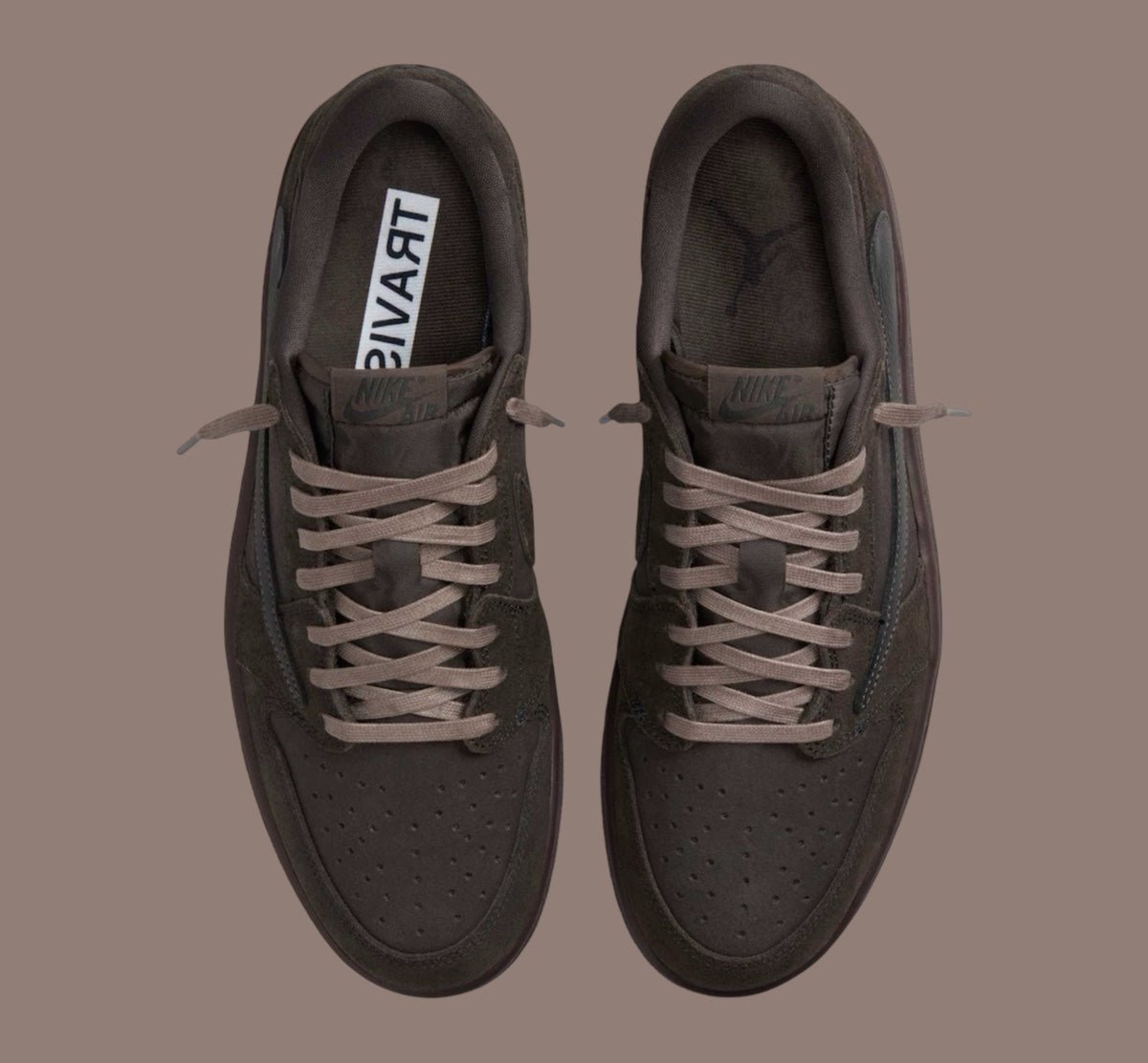 Air Jordan 1 Low OG x Travis Scott Velvet Brown - HADNES