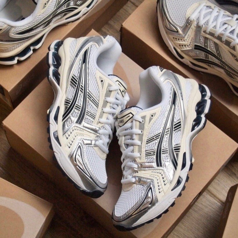 Asics GEL - KAYANO 14 White Black - HADNUS