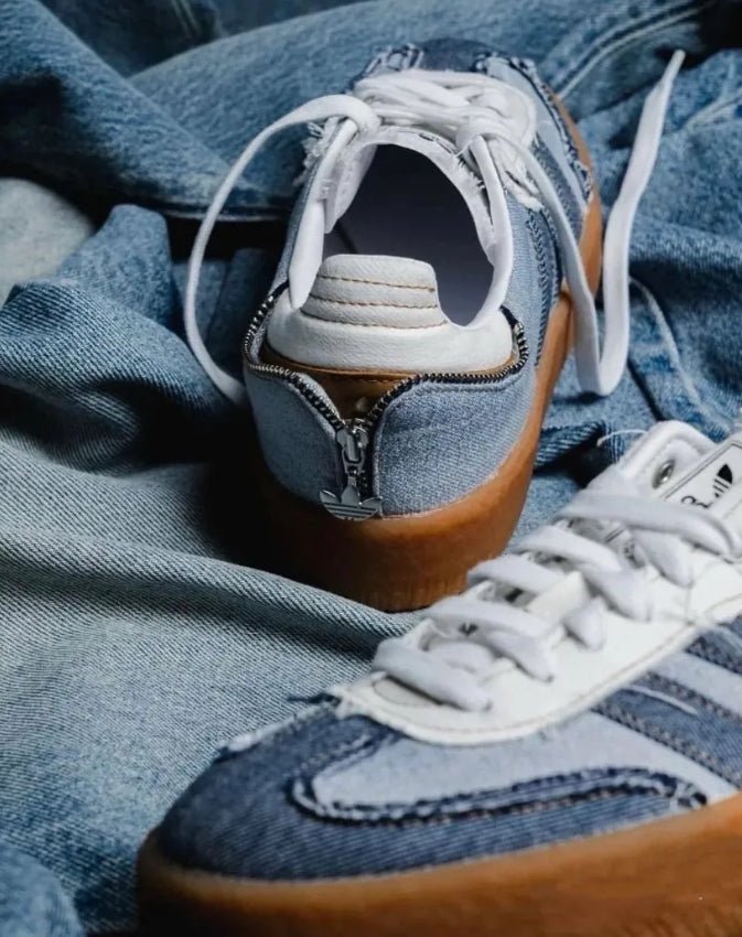 Atmos x Adidas SAMBAE W Stacked Denim 牛仔藍 - HADNES