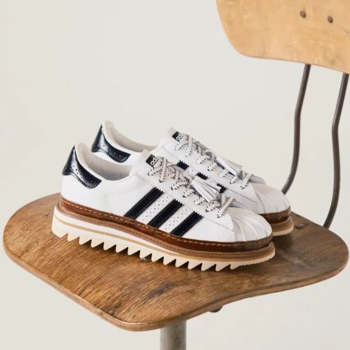 CLOT X Adidas Superstar White Crystal Sand - HADNUS