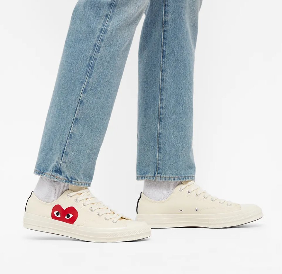 Comme Des Garcons Play X Converse Chuck Taylor 1970s Ox - HADNUS