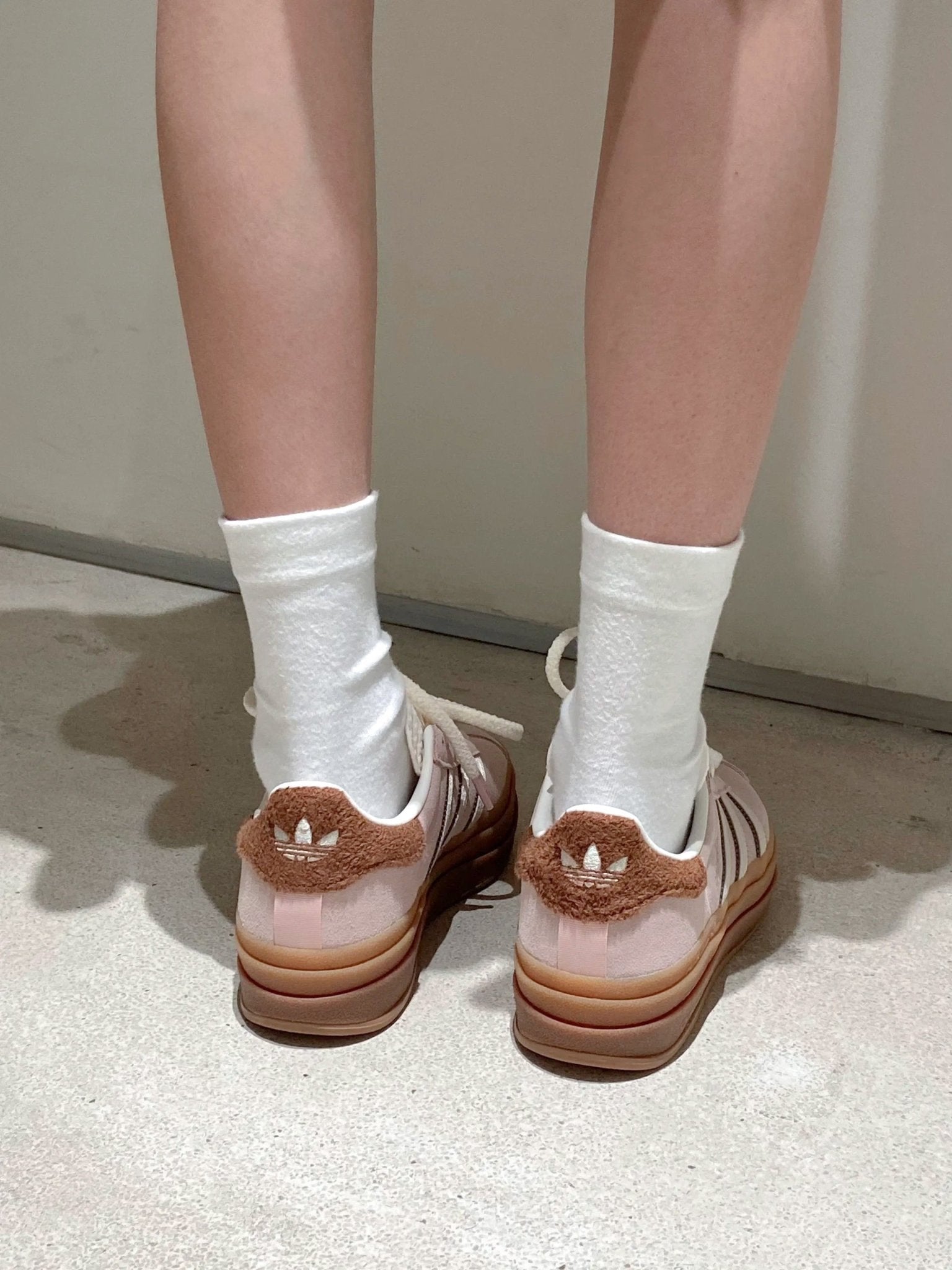 DISNEY X ADIDAS GAZELLE BOLD 摩卡櫻花粉 JR4244 - HADNES