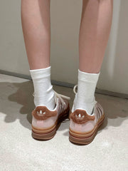 DISNEY X ADIDAS GAZELLE BOLD 摩卡櫻花粉 JR4244 - HADNES