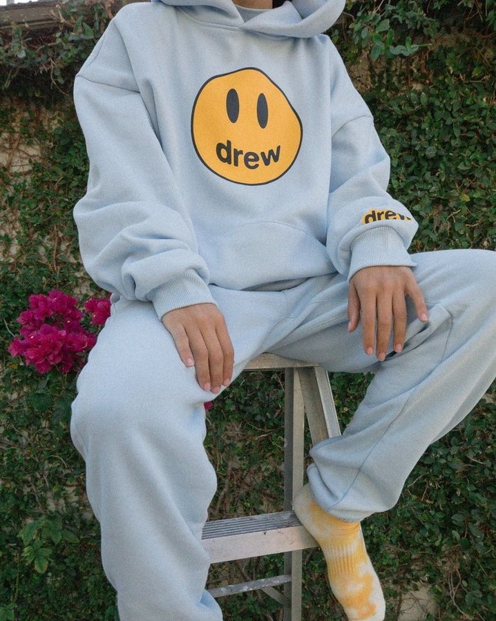 Drew house offers baby blue hoodie