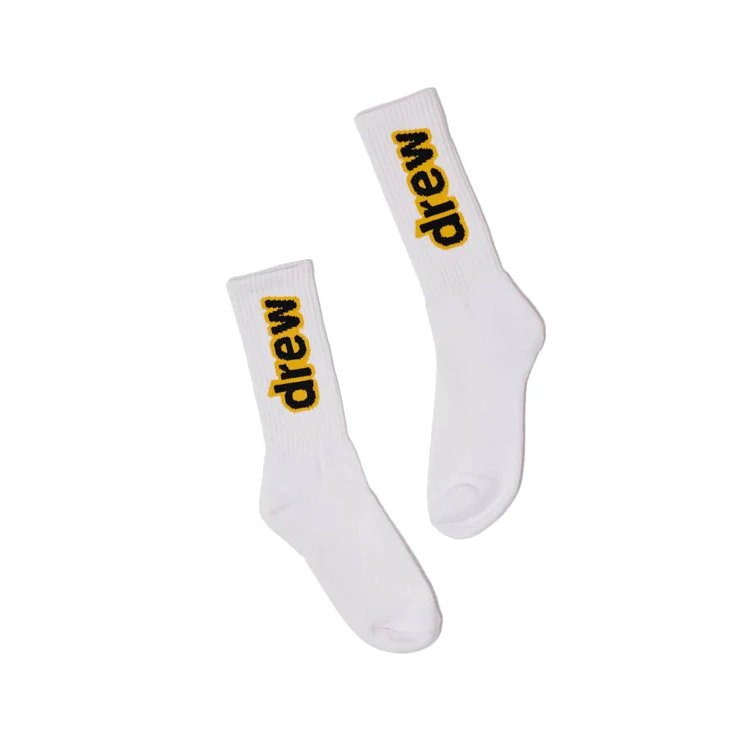 Drew House Secret Socks White - HADNUS