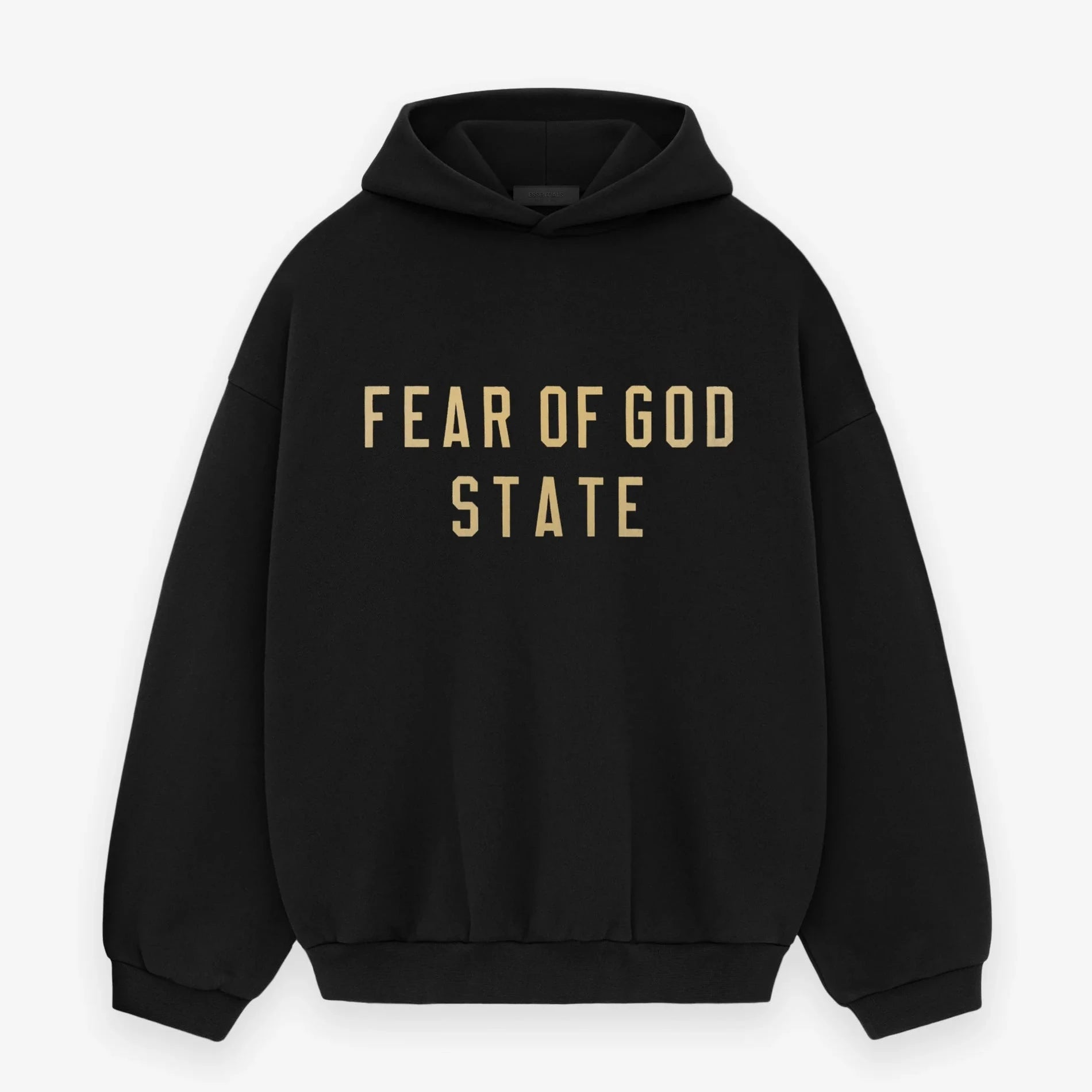 Fear of God Fleece Hoodie Black - HADNUS