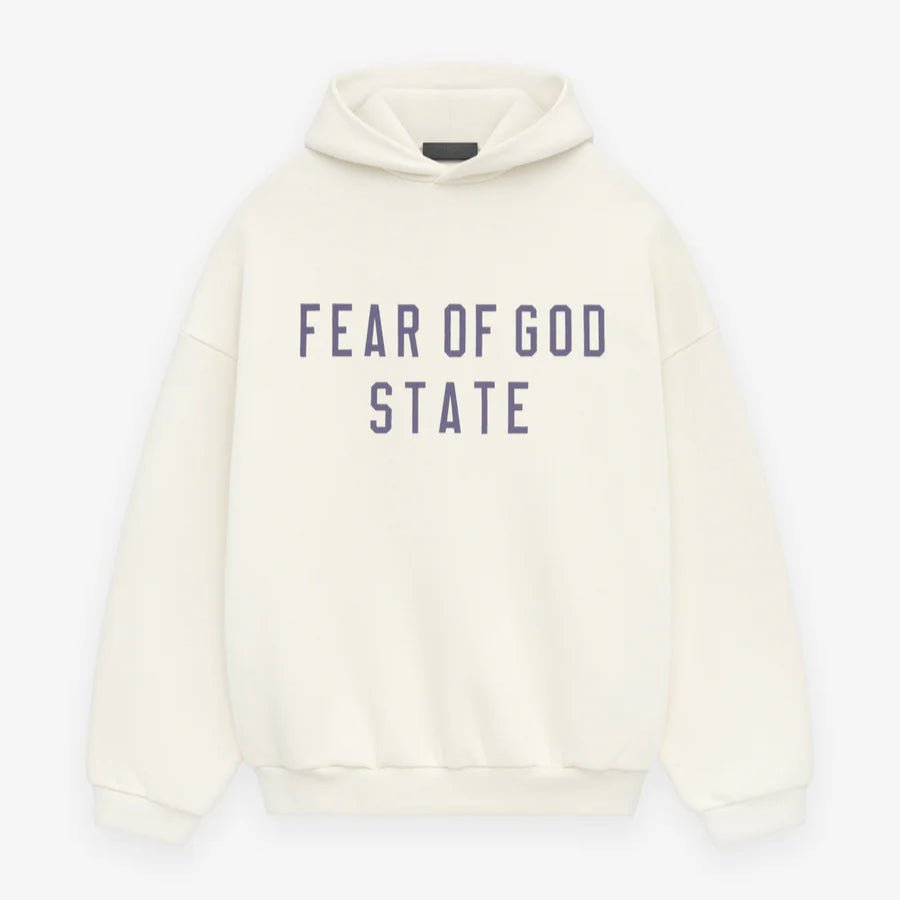 Fear of God Fleece Hoodie White - HADNES