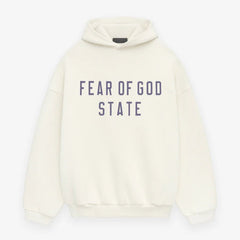 Fear of God Fleece Hoodie White - HADNES