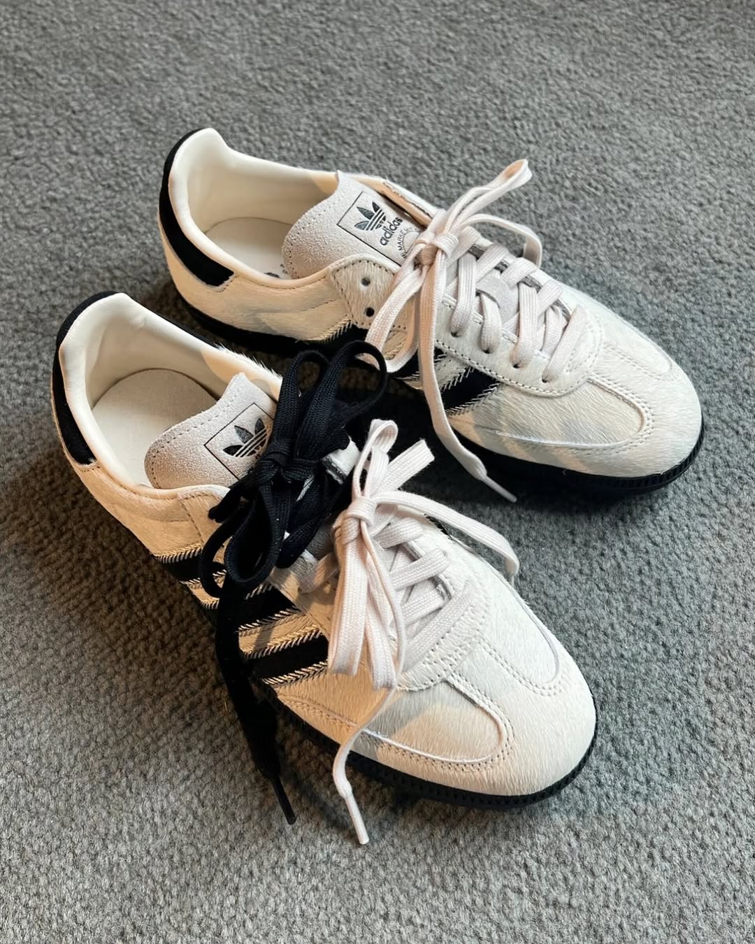 ADIDAS SAMBA OG "COW HAIR"奶油白 JP5329 - HADNES