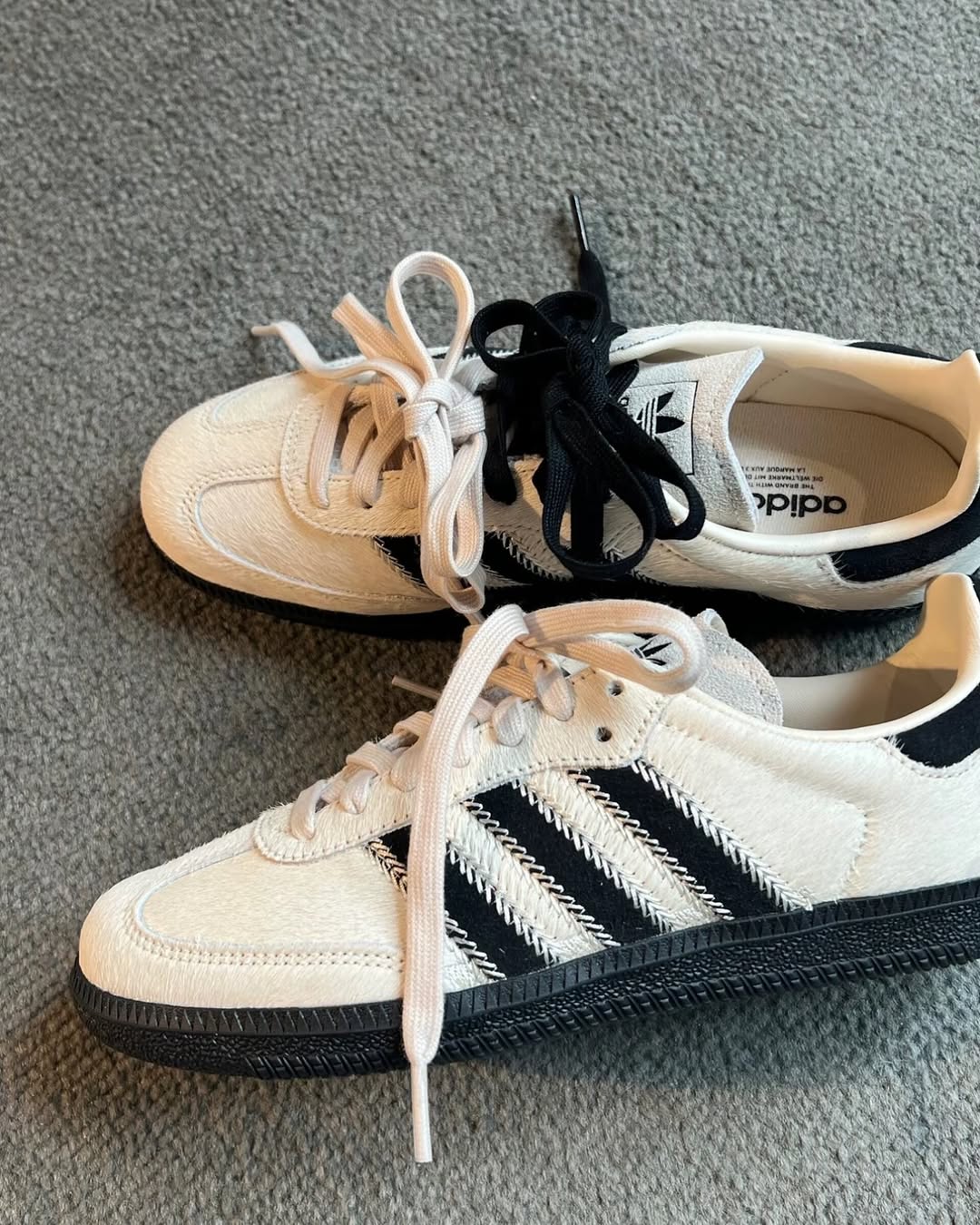 ADIDAS SAMBA OG "COW HAIR"奶油白 JP5329 - HADNES